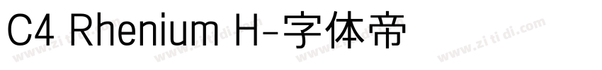 C4 Rhenium H字体转换